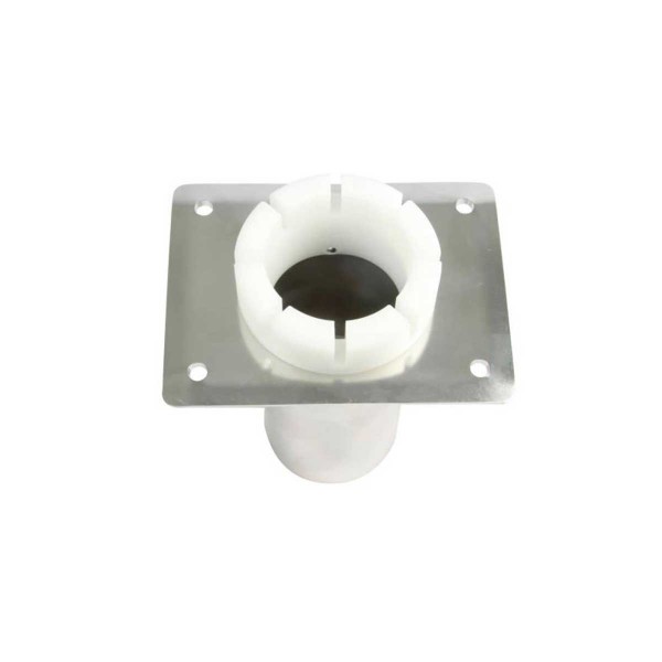 Base in acciaio inox incassata con tacche per porta canna- Seanox - N°2 - comptoirnautique.com