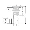 Abgewinkelte Rumpfdurchführung Ø20 mm - N°2 - comptoirnautique.com