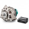 Alpha compact 24V/150A alternator with Alpha Pro III charge controller