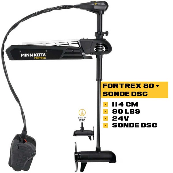 MK-1368667 - Moteur avant Minn Kota Fortrex 80 Lbs 24V 114 cm + sonde DSC avec pédale - N°2 - comptoirnautique.com