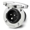 Prise mâle étanche inox ouverte - N°1 - comptoirnautique.com