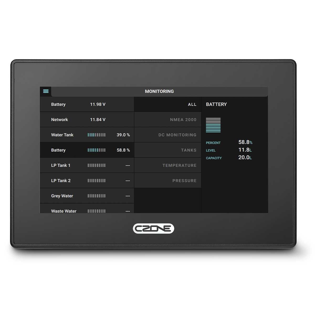 CZone CZone Touch 7 display 80-911-0200-00 - Comptoir Nautique