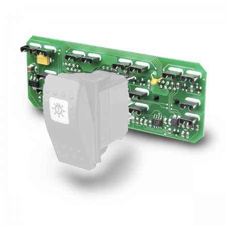 Platine PCB pour 4 interrupteurs