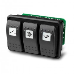 Platine mit 3 Schaltern...