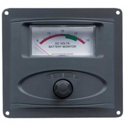 Voltmètre analogique CC - 8 à 16V