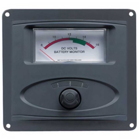 Voltmètre analogique CC - 8 à 16V