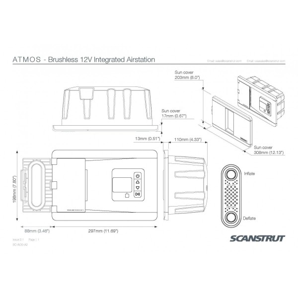 - - ATMOS Estación de inflado integrada 12V - N°2 - comptoirnautique.com