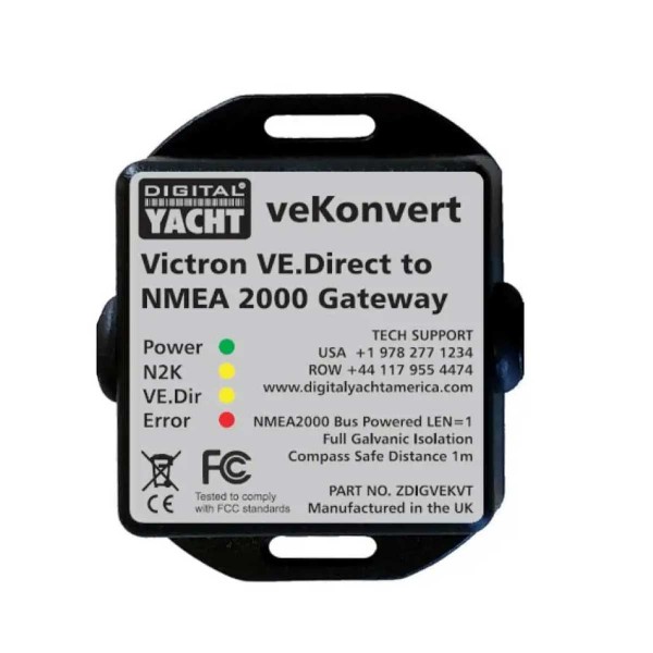 Passerelle VE.Direct vers NMEA2000 veKonvert Digital Yacht avec LED pour connaître l'état de fonctionnement - N°6 - comptoirnautique.com 