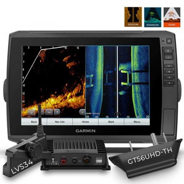 EchoMAP Ultra 102sv GT56 + sonde traversante GT56 + sonde Panoptix LiveScope Plus LVS34 - N°14 - comptoirnautique.com