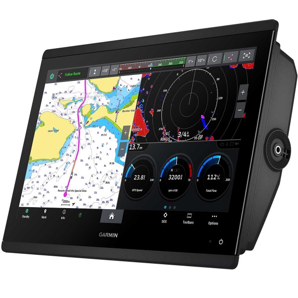 GPS sondeur Garmin GPSMAP 1623xsv encastrable de côté avec cartes marines, image radar et données moteur étrier en option - N°10 - comptoirnautique.com 