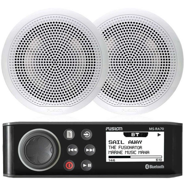 Pack radio marine Fusion RA70 + HP 80W - N°2 - comptoirnautique.com