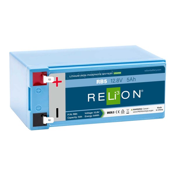 RELiON 12.bateria 8V 5Ah F2 Terminal LiFePO4 - N°1 - comptoirnautique.com 