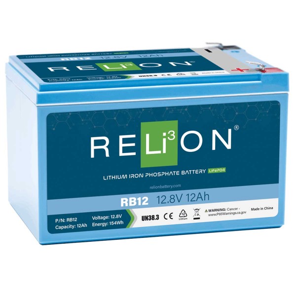 RELiON 12.8V 5Ah F2 Terminal LiFePO4 Battery - N°2 - comptoirnautique.com 