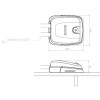 dimensions passe-câbles double horizontal DS-HD6 - N°6 - comptoirnautique.com