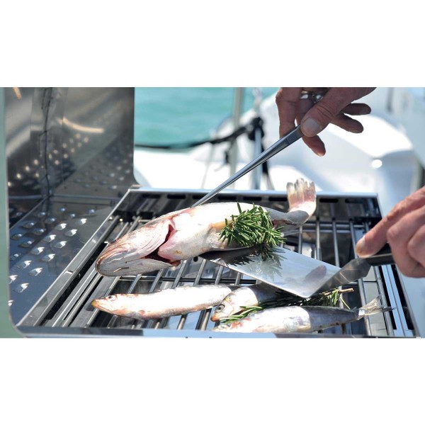 Cuisson de poissons, viandes et légumes avec le Barbecue à gaz Eno Cook'n Boat - N°4 - comptoirnautique.com