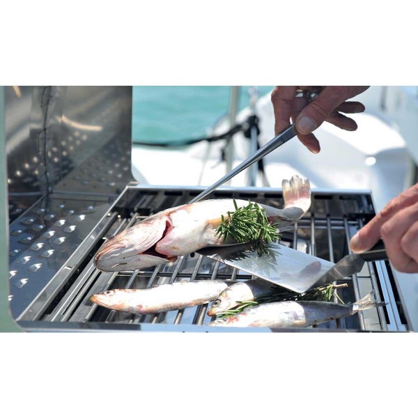 Cuisson de poissons, viandes et légumes avec le Barbecue à gaz Eno Cook'n Boat - N°5 - comptoirnautique.com 