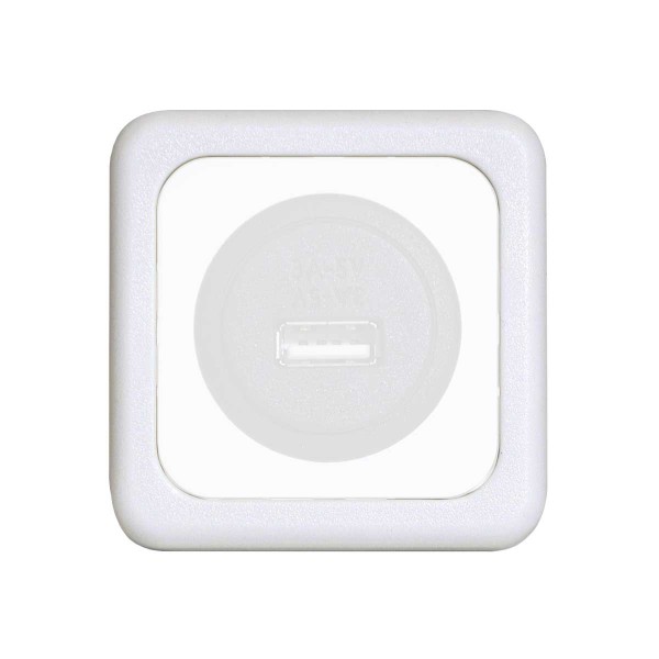 Lunetta singola bianca 60x60 mm - N°1 - comptoirnautique.com