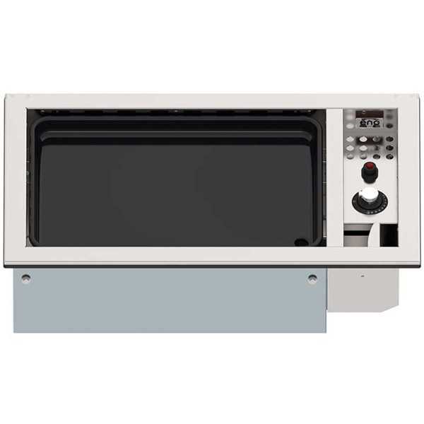 Plancha à gaz Eno Tribu encastrable de dos - N°5 - comptoirnautique.com