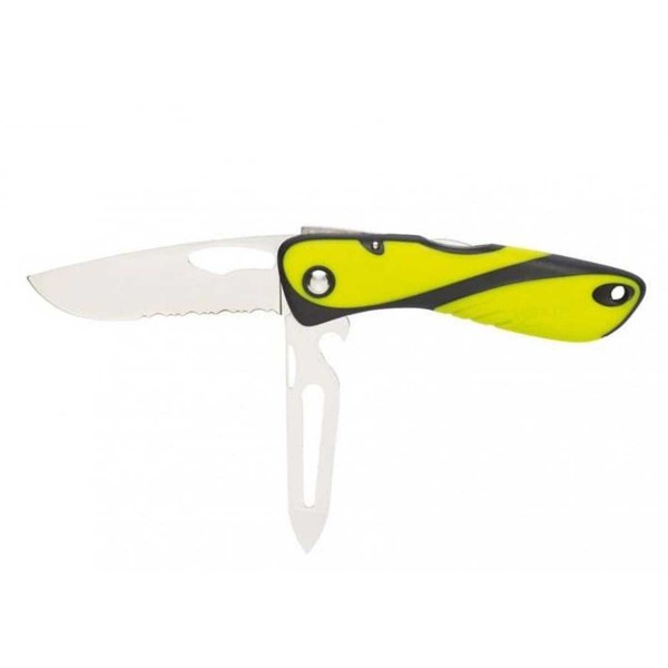 Couteau Offshore Fluo Wichard avec démanilleur/épissoir - N°3 - comptoirnautique.com