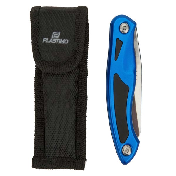 Couteau pliant Safe Blue Plastimo avec étui - N°1 - comptoirnautique.com
