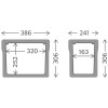 Dimensions intérieures et dimensions extérieures de la glacière Dometic Cool-Ice WCI 13 - 13 litres - N°5 - comptoirnautique.com