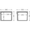 Dimensions intérieures et dimensions extérieures de la glacière Dometic Cool-Ice WCI 22 - 22 litres - N°6 - comptoirnautique.com