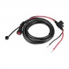Power cable with threaded connector