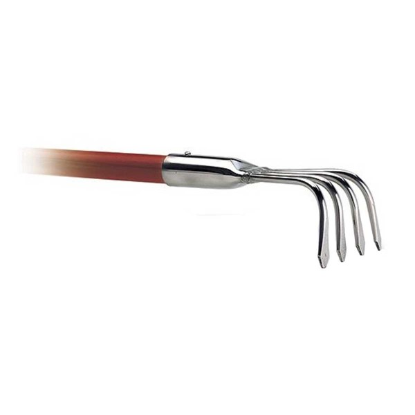 Gratte à coquillages 4 dents inox avec manche - Seanox - N°1 - comptoirnautique.com