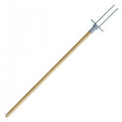 Fourche inox avec manche en bois 120 cm - Seanox