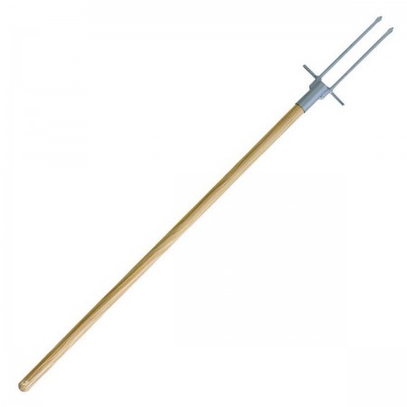 Fourche inox avec manche en bois 120 cm - Seanox
