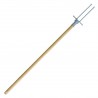 Fourche inox avec manche en bois 120 cm