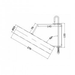 Spinnaker pole holder with...