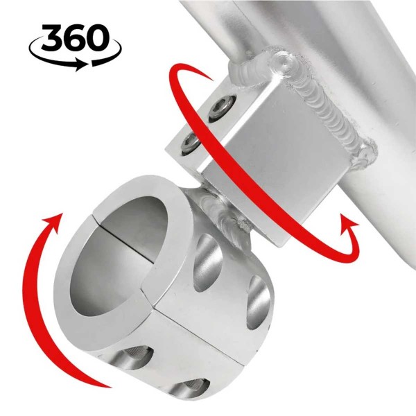 Support de canne à pêche réglable alu naturel rotation 360 degrés - N°6 - comptoirnautique.com