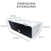 Caisson de rangement pour T-Top dimensions extérieures - N°8 - comptoirnautique.com