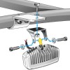 Projeteur LED 12 V 18W 1530 lumens montage - N°4 - comptoirnautique.com