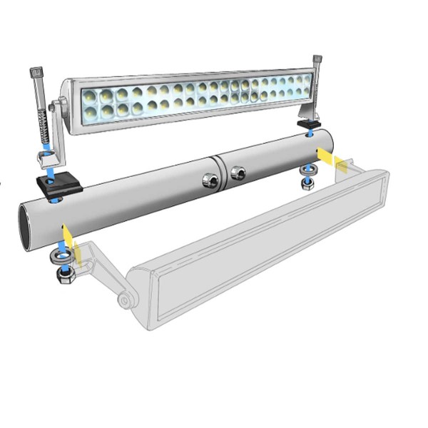 Barre lumineuse LED 12 V 120 W 10 800 lumens montage - N°3 - comptoirnautique.com