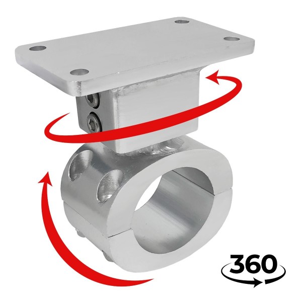 Platine de montage d'antenne rabattable 360° - N°5 - comptoirnautique.com