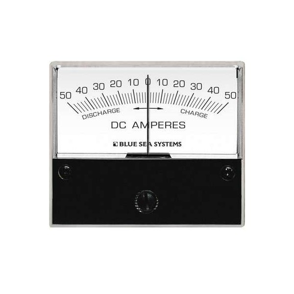 Ampèremètre analogique CC - 0 à 50A - N°1 - comptoirnautique.com