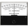 DC analog ammeter 0-50A, external shunt