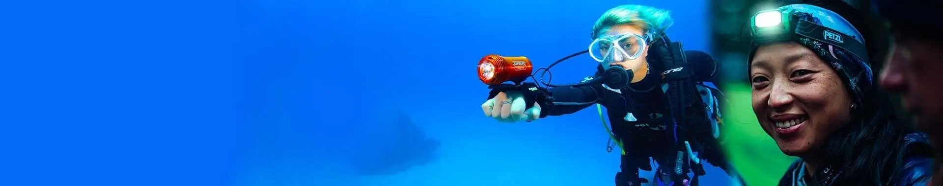 Underwater flashlight